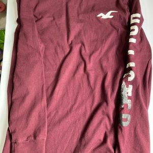 3/$23 Hollister Long Sleeve T-shirt. Mens size M, Deep burgundy color.